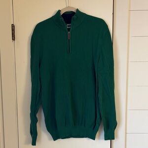 Club Room Green Zip-Up Sweater